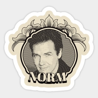 Norm Macdonald Money effect Sticker